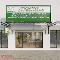 Thiết kế phòng khám chuyên khoa nội Vân Hà Clinic